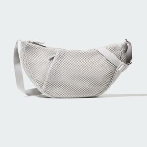 NWT Uniqlo Round Shoulder Bag White Mesh